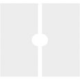 thumbnail image 4 of 18"OD x 3"ID x 6 1/4"C x 1"P Rubik Architectural Grade PVC Contemporary Ceiling Medallion, Two Piece, 4 of 11