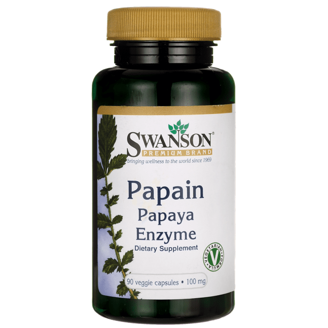 Swanson Papain Papaya Enzyme 100 mg 90 Veg Caps