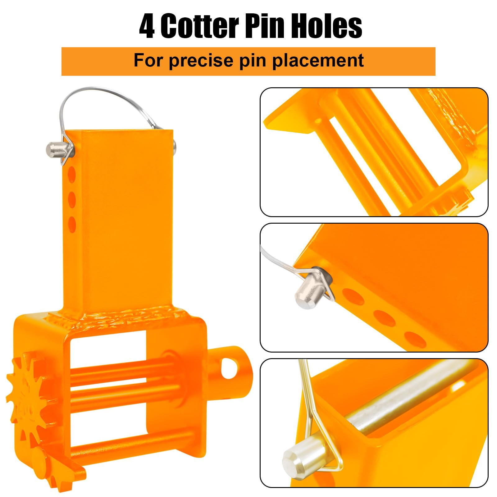 4 Pack Trailer Stake Pocket Winch, Heavy Duty Stake Pocket D Ring for Flatbed Trailer Trucks and Winches