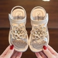 thumbnail image 2 of Toddler Baby Girls Cute Flower Non Slip Sandals, Girls Kids Outdoor Soft Sole Open-toe Sandals With Hook And Loop Fastener For Summer, 2 of 4