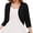 A1-Black, variant on Women's 3/4 Sleeve Open Front Cardigan V-Neck Knit Cropped Bolero Shrug Sweater for Women