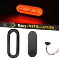 thumbnail image 4 of Luces traseras Wahmototin de 6 pulgadas con lente ahumada ovalada roja, 52 LED, 4 of 6