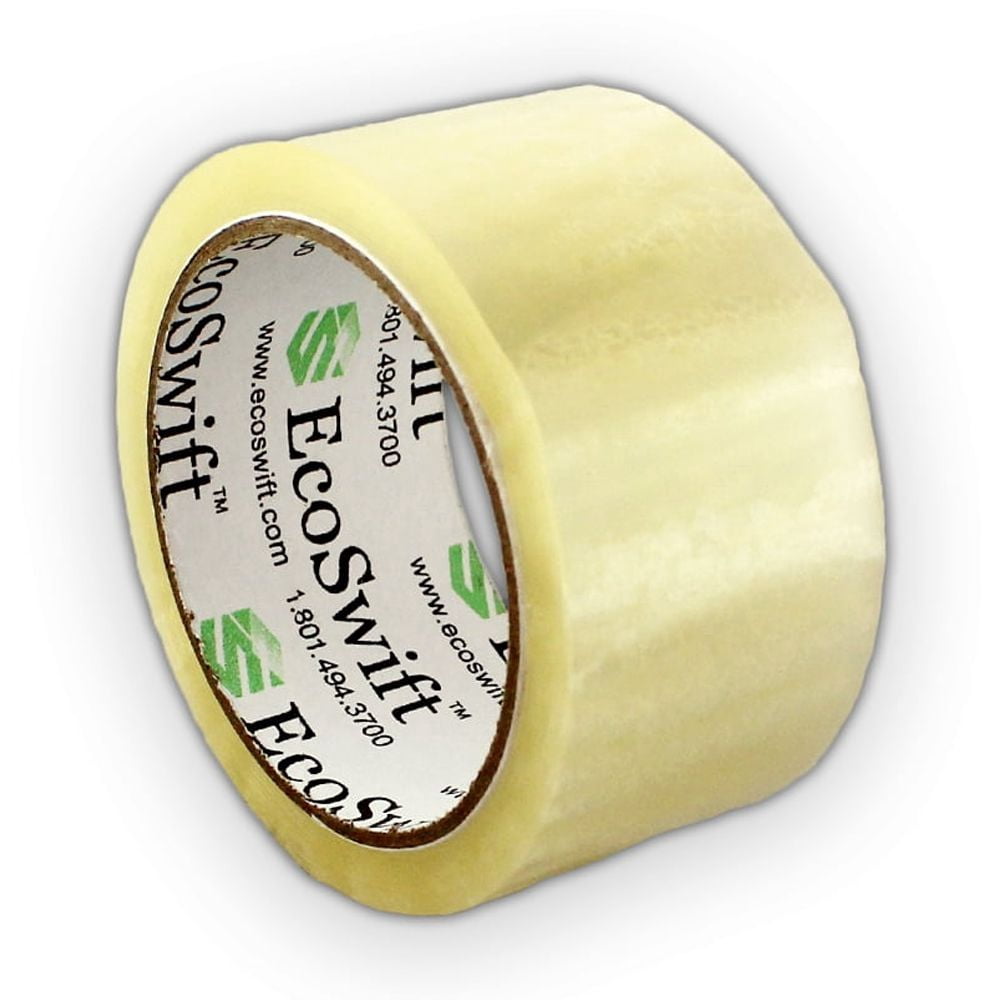 EcoSwift Brand Premium 1.88 in. x 55 yd. Clear Packing Packaging Tape 1.6 Mil, 24-Pack