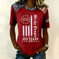 thumbnail image 2 of Trgacdwlo 1776-2026 Flag Print USA 250th Anniversary Independence Day 4th of July Shirts Women Commemorative Tunic Short Sleeve Tops for Women, 2 of 4