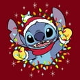 thumbnail image 2 of Mens Lilo & Stitch Decked Out in Christmas Lights T Shirt, 2 of 5