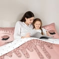 thumbnail image 5 of Castle Fairy Teens Girly Eyelash Full Size Comforter Sets,Bling Glitter Print Bedding Sets, 5 of 8