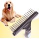 thumbnail image 5 of Cepillo para el cuidado de mascotas, rastrillo doble para perros, rastrillo desenredante para perros, cepillo masajeador para el pelo, barra desenredante con dientes, 5 of 5