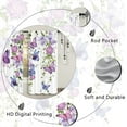 thumbnail image 4 of Purple Butterfly Window Curtains 26W X 36L Inches 2 Panels Rod Pocket Spring Floral Lavender Curtains Lilac Summer Leaves Plant Girly Window Drapes Treatment Living Room Bedroom Home Decor, 4 of 6