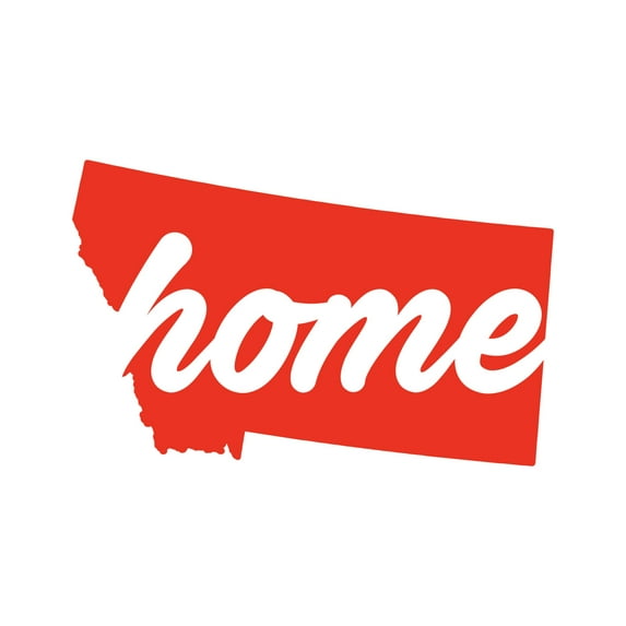 Montana Home Sticker Decal Die Cut - Self Adhesive Vinyl - Weatherproof - Made in USA - Many Color and Sizes - state shaped mt love