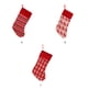 thumbnail image 4 of Matsuzay Adornos navideños Patrón de árbol de punto Calcetines de moda Portátil Hermoso colgante Calcetín de Navidad para caja de regalos Kits de decoración para fiestas Raya, 4 of 6