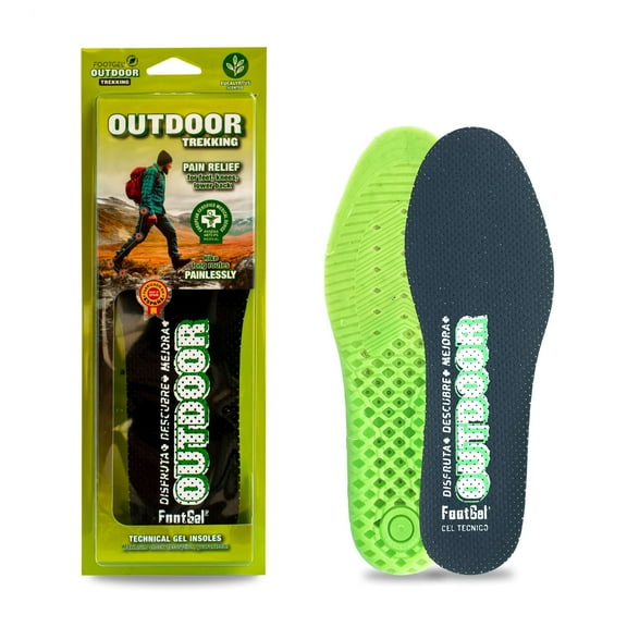 TREKKING SPECIFIC INSOLES BY FOOTGEL ® Exclusive Eucalyptus scent