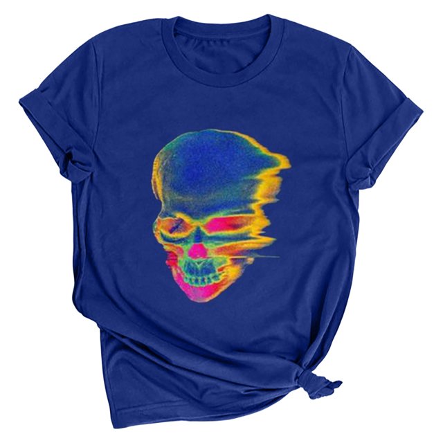 Camiseta holgada de manga corta con estampado de mueca retro para hombre y mujer Pompotops hfajkhk139158