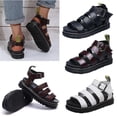 thumbnail image 2 of Sandalias gruesas para mujer, suela gruesa, zapatos con plataforma plana con tiras, talla nueva de verano, 2 of 3