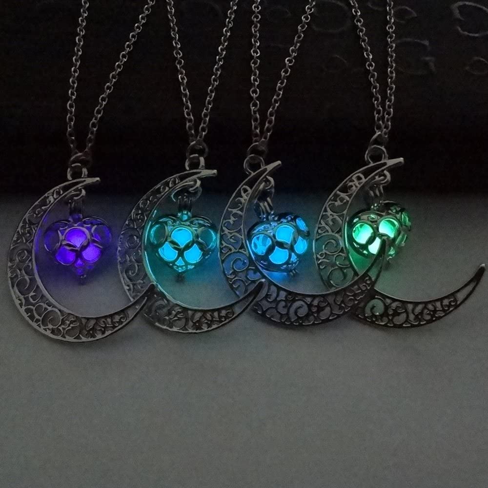 light up moon necklace