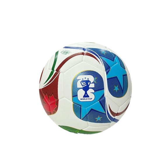 AURIGATE Size 5 Thickened PVC World Cup Style Soccer Ball with Inflation Kit (Pump, Needle, Net Bag), Official Match & Training Standard Football