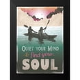 thumbnail image 2 of JMB Designs 18x24 Black Modern Framed Museum Art Print Titled - Quiet Mind, 2 of 5