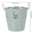 thumbnail image 2 of Pot de Fleurs Polyvalent pour Succulentes, Pot Rétro en Fer, Seau à Fleurs Ajouré, 2 of 9