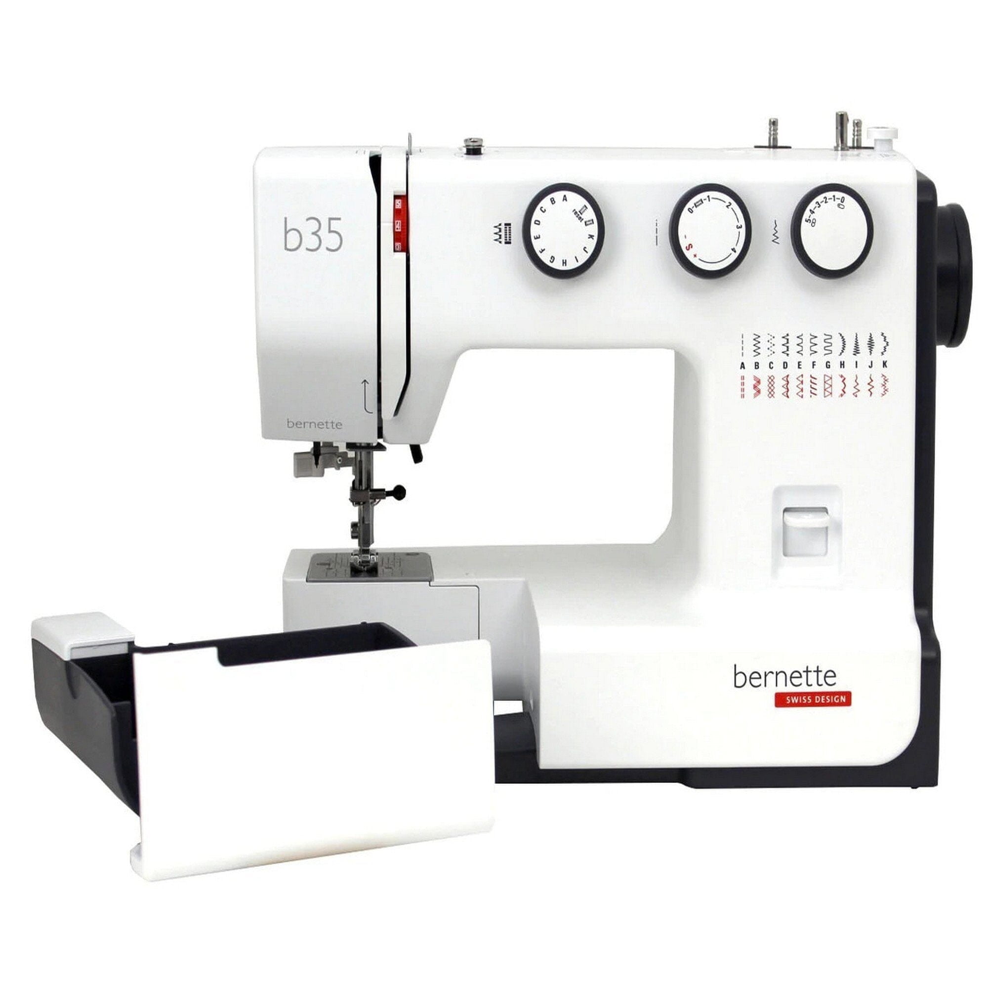 Bernette B35 Sewing Machine with 100 Thread Spools & Color Matching Bobbins