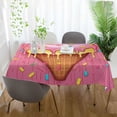 thumbnail image 6 of Ice Cream Rectangle Tablecloth Waterproof Polyester Table Clothative Stain Resistant & Wrinkle Resistant Washable Table Cover for Dining Table/Party/Camping 60x120 Inch Decor Gift, 6 of 7