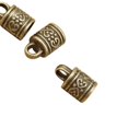 thumbnail image 4 of 10Pcs Tapa De Extremo De Plástico Tapón De Cuentas Cordón De Cuero Para Bricolaje Fornituras De Joyería Bronce Sunnimix Fornituras de la tapa del extremo de la borla, 4 of 8