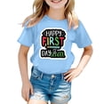 thumbnail image 5 of YUEHUA Back To School Girls Shirts Trendy Breathable O-Neck 1/4 Sleeve Happy First Day Of School 1st Grade Tee Boys Girls Toddler, 5 of 5