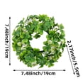 thumbnail image 2 of SIYTUAU St Patricks Day Shamrocks Candlestick Wreath Decorations Festive Table Mini Candle Holder For Holiday Dining Decor Plastic Material, 2 of 8