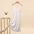 thumbnail image 4 of NominalSnug Nightgowns for Women Spaghetti Strap Night Gown Sleeveless Lace Sleep Shirt Deep V Neck Soft Chemise Sleepwear Sleep Dress, 4 of 8