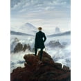 thumbnail image 2 of Friedrich, Caspar David 19x24 Gold Ornate Wood Framed with Double Matting Museum Art Print Titled - Wanderer Above the Sea of Fog, 2 of 4
