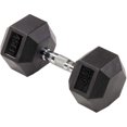 thumbnail image 3 of BalanceFrom Rubber Encased Hex Dumbbells, 45 lbs Pair, Black, 3 of 6