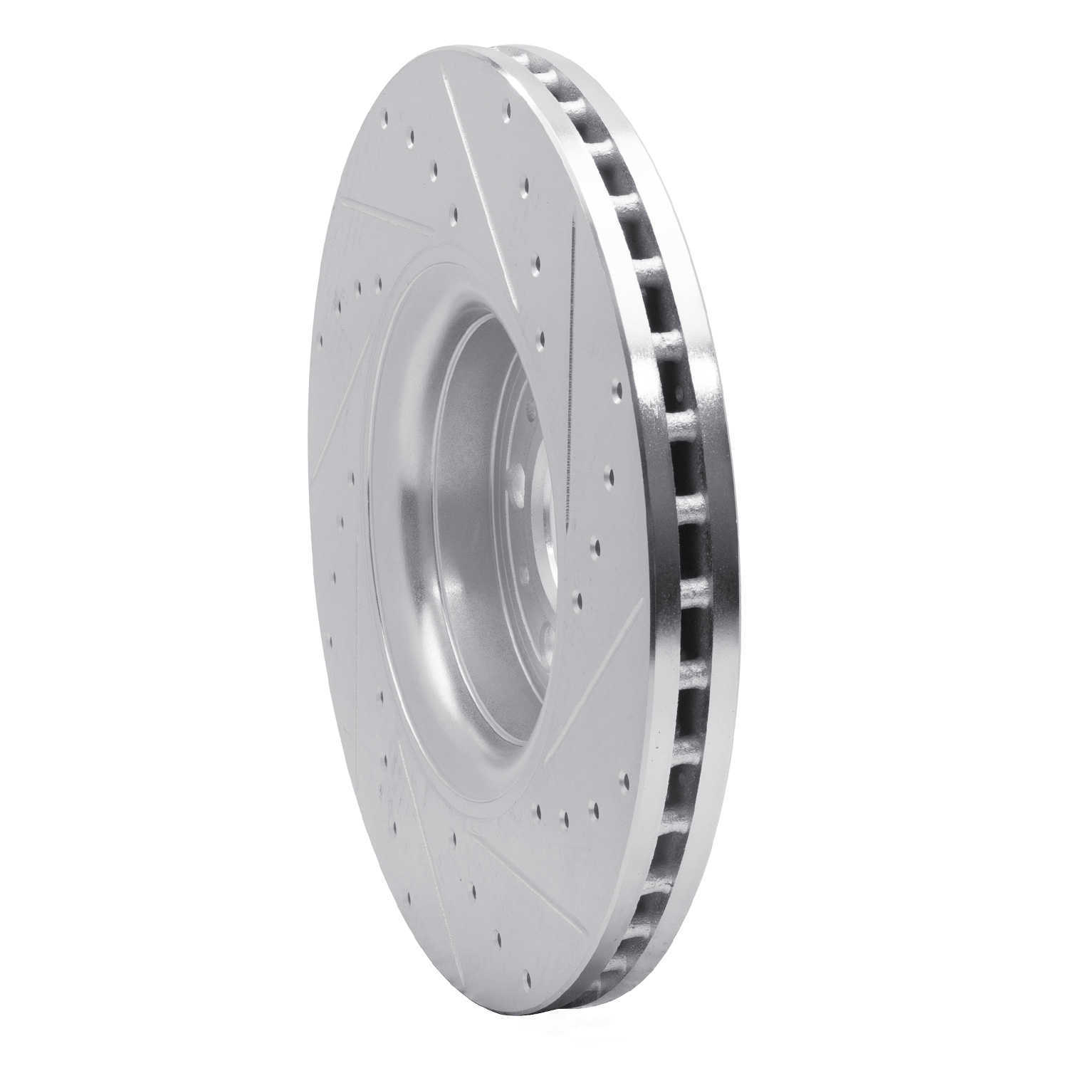 Dynamic Friction Company 631-27040L DFC Brake Rotor - Drilled And Slotted - Silver