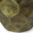 thumbnail image 4 of Allora 16" Contemporary Metal Accent Side Table in Antique Gold, 4 of 5