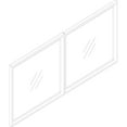 thumbnail image 6 of Lorell Wall-Mount Hutch Frosted Glass Door 0.2" , 30"Door, 13.6" x 16" x 0.9" - Material: Frosted Glass Door - Finish: Frost, 6 of 7