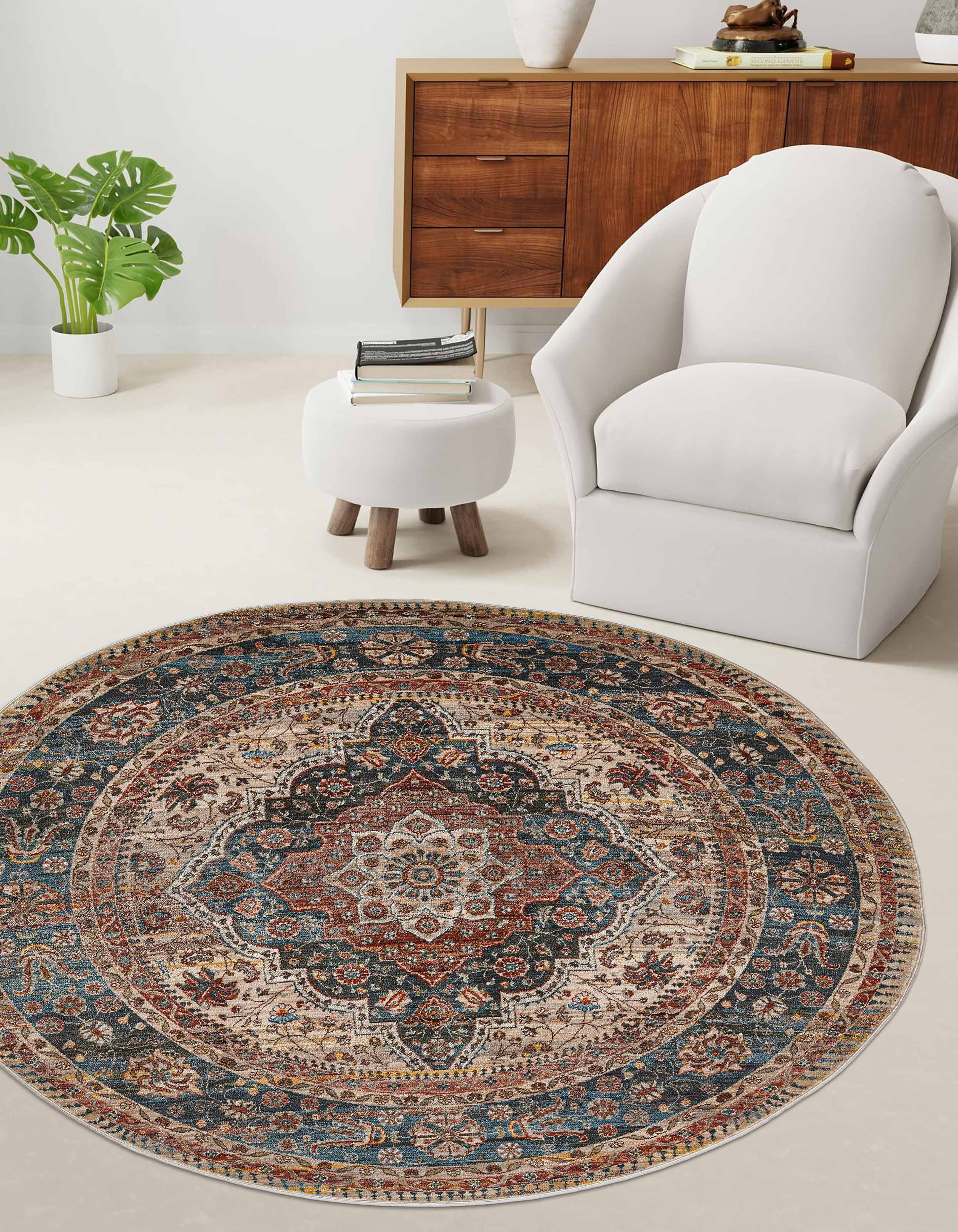 ECARPET Irina Traditional Area Rug for Living Room, Bedroom, Dining Room, Entrance