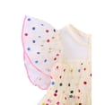 thumbnail image 4 of Faithtur Bébé à Manches Courtes Robe en Maille avec des Vêtements à Pois Colorés, 4 of 8