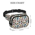 thumbnail image 4 of Fotbe Cute Butterfly Cangurera Cuadrada con Estampado de Doble Capa, Bolsa de Cintura Ajustable Mini para Hombres y Mujeres, 4 of 9