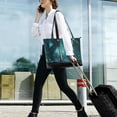 thumbnail image 5 of FORMRS Canvas Laptop Tote Bag for Women with 15.6" Computer Compartments Shoulder Handbag, Magical Forest, 5 of 7