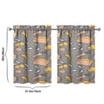 thumbnail image 4 of Vintage Kitchen Food Cooking Chef Tier Cafe Curtains for Bathroom Living RV Rod Pocket Window Drapes 36 Inch 2 Panels Set 28"x36" 2 Panels Window Treatment Tiers, 4 of 4