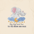 thumbnail image 4 of Inktastic My Gigi Loves Me to the Moon and Back Elephant Family Boys or Girls Baby T-Shirt, 4 of 5