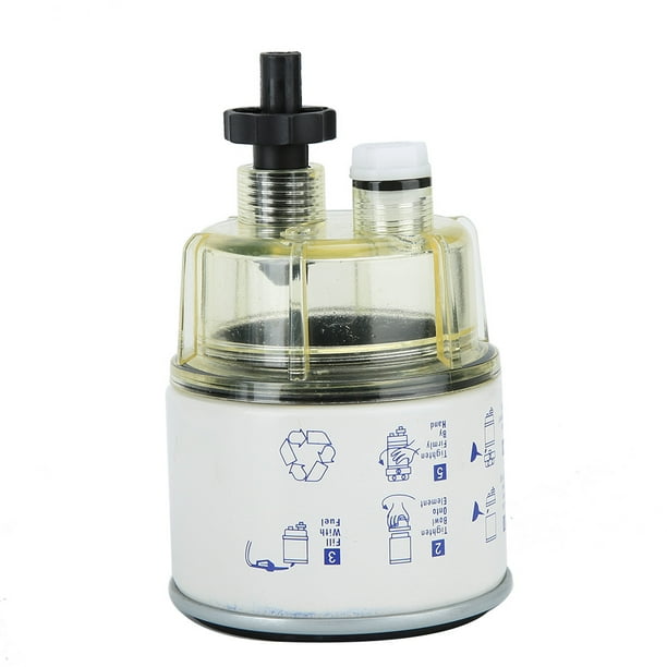 Kit Separador De Agua Y Combustible De 10 Micrones Para Uso Marino Con