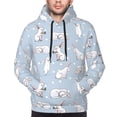 thumbnail image 2 of Bingfone Rabbit Is Eating Carrots Men's Drawstring Hoodie Long Sleeve Pocket Sweatshirts-XX-Large, 2 of 6