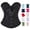 A-Black345, variant on Womens Solid White Satin Molded Cup Corset Strapless Minimal Evening Bustier