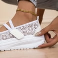 thumbnail image 6 of AJGRHE Women's Casual Shoes Lightweight Breathable Lace Up Sneakers For Summer Soft Sole Mesh Trainers Casual Everyday Shoes For White 37, 6 of 9
