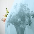 thumbnail image 6 of Sunicol Waterproof Transparent Patio Sheer Curtain for Outdoor Porch Yard, Divider Window Screening Gauze Home Décor for Lawn Cordless Panel Tap Top, 1 Panel, 6 of 8