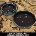 thumbnail image 4 of CM Dice Tray fits Up to 115 RPG Dice for Tabletop Board Games - DnD Dice Storage, Green, 4 of 10