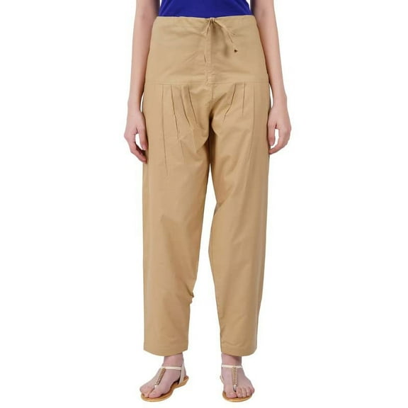 Indian Traditional Wear Women's Cotton Green Salwar Pant Patiala Salwar