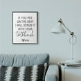 thumbnail image 2 of Stupell Industries Pee On Seat Funny Word Bathroom Black And White Design Framed Giclee Texturized Art by Lettered and Lined, 2 of 8