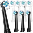 thumbnail image 1 of wonima02 8 Pack Replacement Heads Compatible with Oral B IO 2/3/4/5/6/7/8/9/10/Deep Clean Series Electric Toothbrush, Brush Heads Refill Compatible with Oral B IO for Teeth and Gums Care (Black/White), 1 of 1