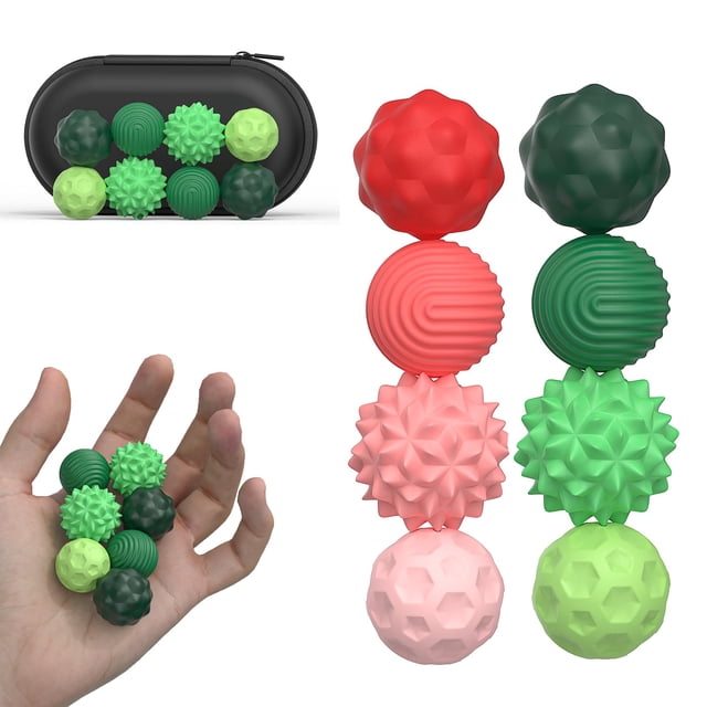 Bolas sensoriales magnéticas Fidget Toy AotBlcer para adultos, 8 unidades