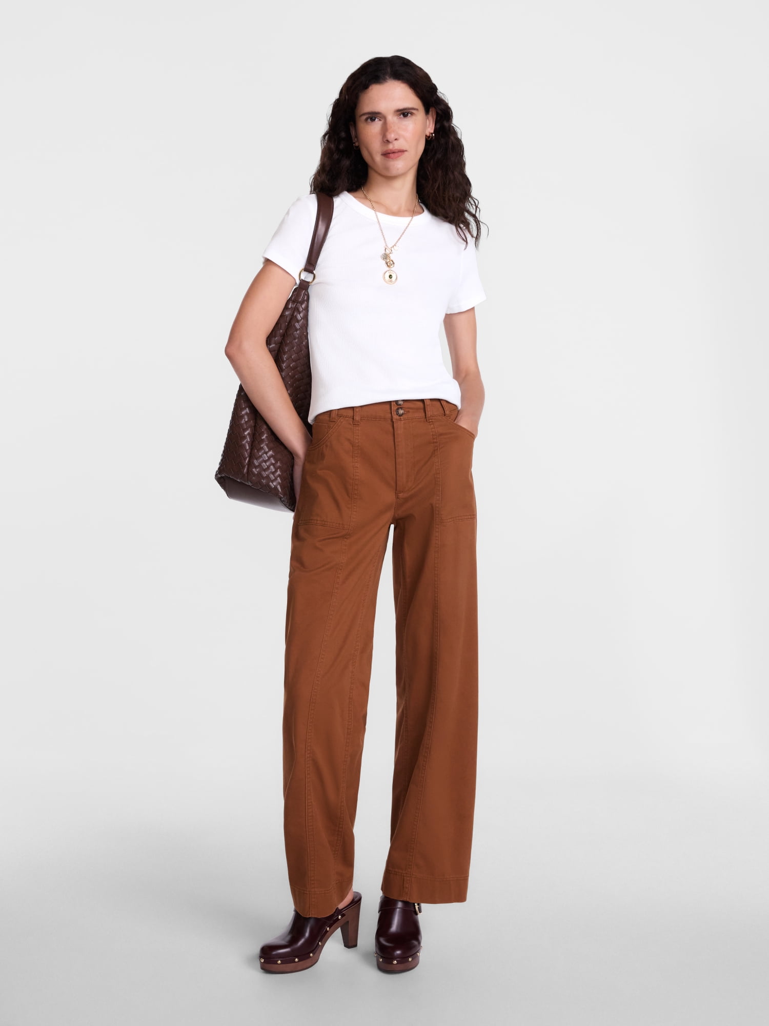 Scenario Women's Rib Tee with Short Sleeves, Sizes XS-XXXL