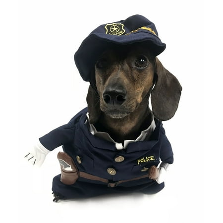 Midlee Fake Arms Policeman Dog Costume (Small Dog